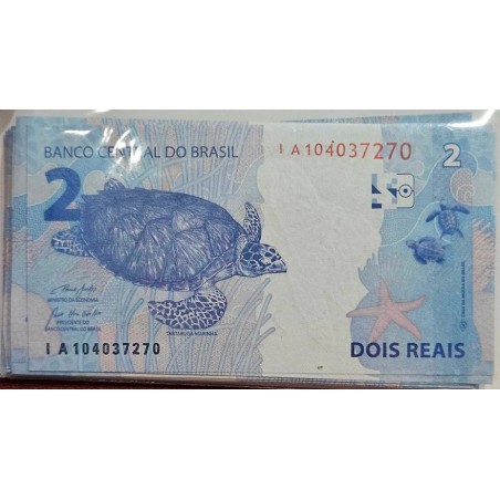 Cédula Brasil 2 reais IA FE