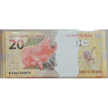 Cédula Brasil 20 reais HE FE