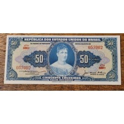 Cédula Brasil 50 cruzeiros C025 FE