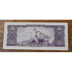 Cédula Brasil 50 cruzeiros C025 FE