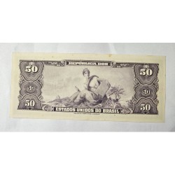 Cédula Brasil 50 cruzeiros C026 FE Princesa Isabel