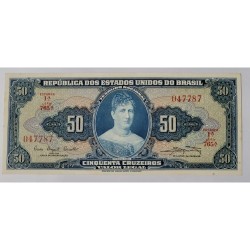Cédula Brasil 50 cruzeiros C028 FE
