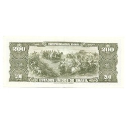 Cédula Brasil 200 cruzeiros C039 Soberba escassa Dom Pedro I