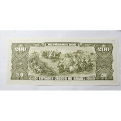Cédula Brasil 200 cruzeiros C042 FE Dom Pedro I