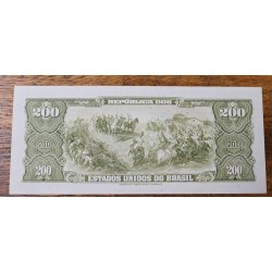 Cédula Brasil 200 cruzeiros C043 FE