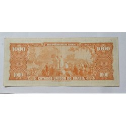 Cédula Brasil 1000 cruzeiros C049 Mbc-S