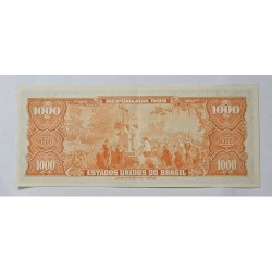 Cédula Brasil 1000 cruzeiros C050 Soberba