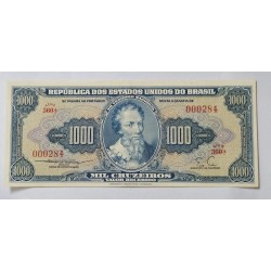 Cédula Brasil 1000 cruzeiros C050 Soberba