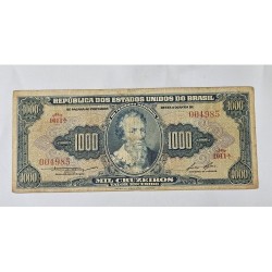 Cedula Brasil 1000 cruzeiros C052 MBC Pedro Alvares Cabral