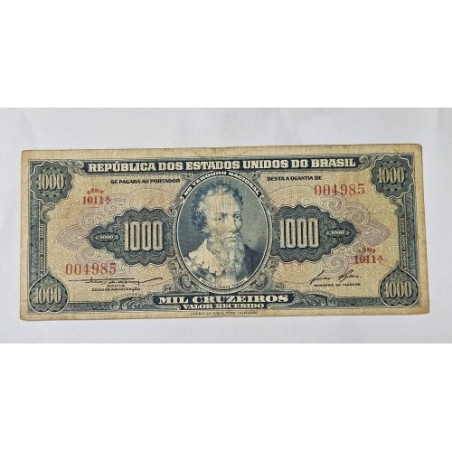 Cedula Brasil 1000 cruzeiros C052 MBC Pedro Alvares Cabral