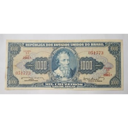 Cedula Brasil 1000 cruzeiros C055 MbcS