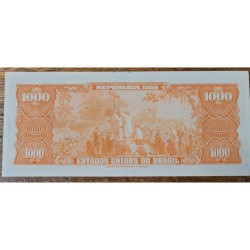 Cédula Brasil 1000 cruzeiros C055 FE Pedro Alvares Cabral