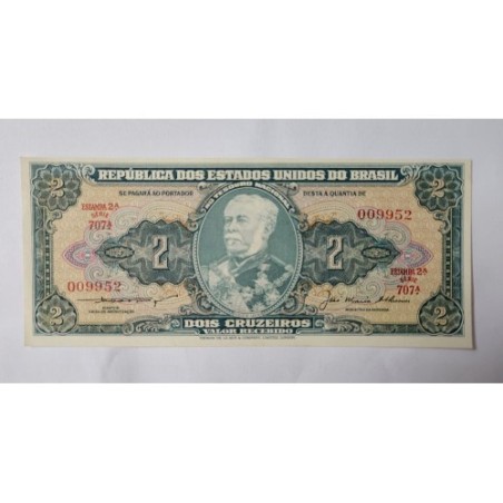 Cédula Brasil 2 cruzeiros C063 FE Duque de Caxias