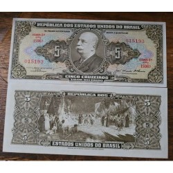Cédula Brasil 5 cruzeiros C068 FE