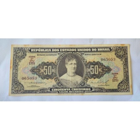 Cédula do Brasil 50 cruzeiros C090 MBC