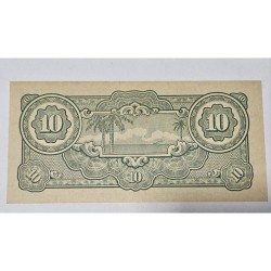 Cédula da Malásia  10 dólares ocupação japonesa FE