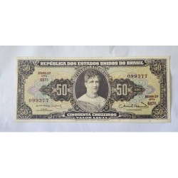 Cédula Brasil 50 cruzeiros C093 FE