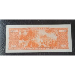 Cédula Brasil 1000 cruzeiros C105 soberba