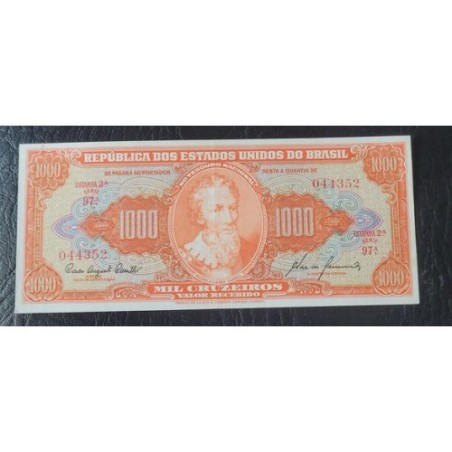 Cédula Brasil 1000 cruzeiros C105 soberba