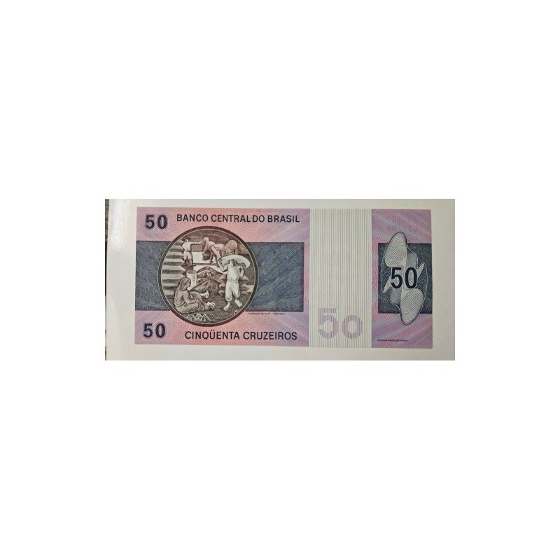 Cédula Brasil 50 cruzeiros C143 FE Marechal Deodoro