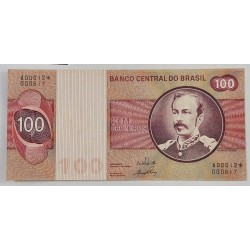Cedula Brasil 100 cruzeiros C145a asterisco reposição Soberba