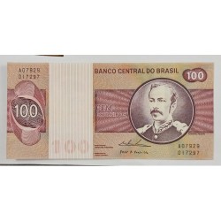 Cédula Brasil 100 cruzeiros C146b FE Gola baixa
