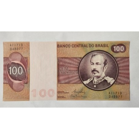 Cédula Brasil 100 cruzeiros C147 FE Floriano Peixoto