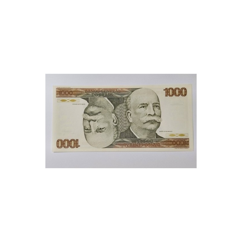 Cédula ,Brasil ,1000 ,cruzeiros ,C155 ,FE