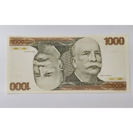 Cédula ,Brasil ,1000 ,cruzeiros ,C155 ,FE