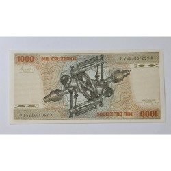 Cédula ,Brasil ,1000 ,cruzeiros ,C155 ,FE