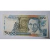 Cédula Brasil 5 Cruzados Novos (5000 Cruzados) - Série Reposição com Asterisco - C200a - FE