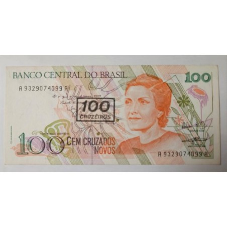 Cédula Brasil 100 cruzeiros C211 Soberba