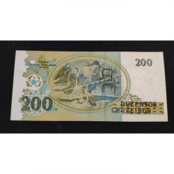 Cédula Brasil 200 cruzeiros C215 Flor de Estampa