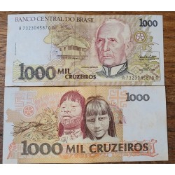 Cédula Brasil 1000 cruzeiros C218 Soberba