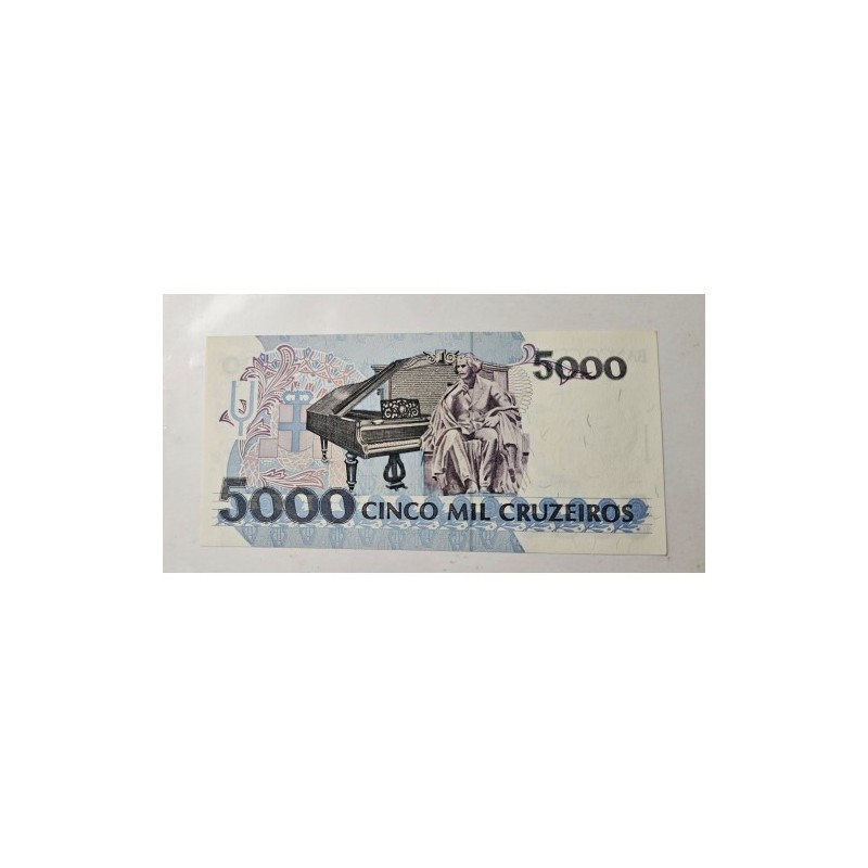 Cedula Brasil 5000 cruzeiros C219 FE
