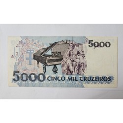 Cédula Brasil 5000 cruzeiros C221 FE