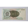 Cédula Brasil 5000 cruzeiros C222 SFE amarelada sem dobras
