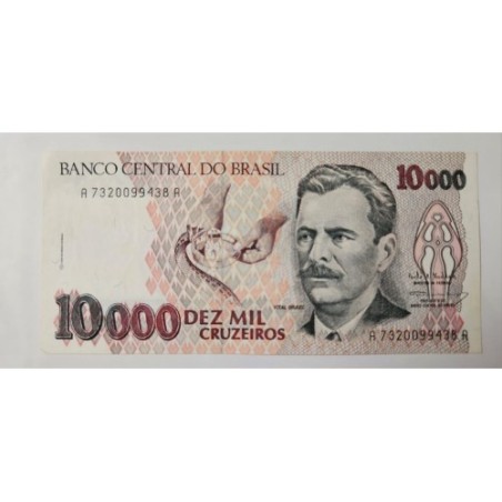 Cédula Brasil 10 mil cruzeiros c225 FE
