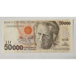 Cédula Brasil 50 mil cruzeiros C226 Câmara cascudo FE