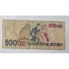 Cédula Brasil 500 mil cruzeiros C233 Mbc