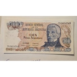 Cédula da Argentina 100 pesos argentinos FE