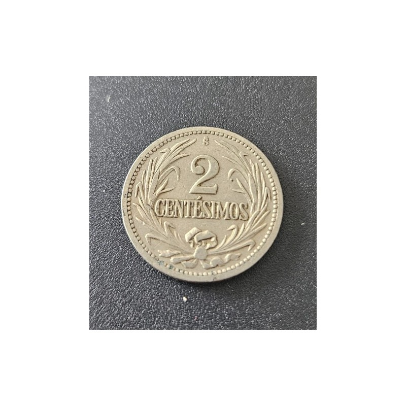Moeda do Uruguai 2 centésimos 1941 KM20