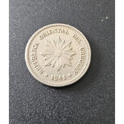 Moeda do Uruguai 2 centésimos 1941 KM20