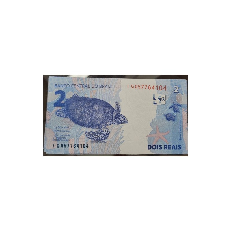 Cédula Brasil 2 reais IG FE