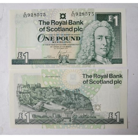 Cédula da Escocia 1 libra FE