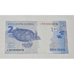 Cédula Brasil 2 reais LD  FE