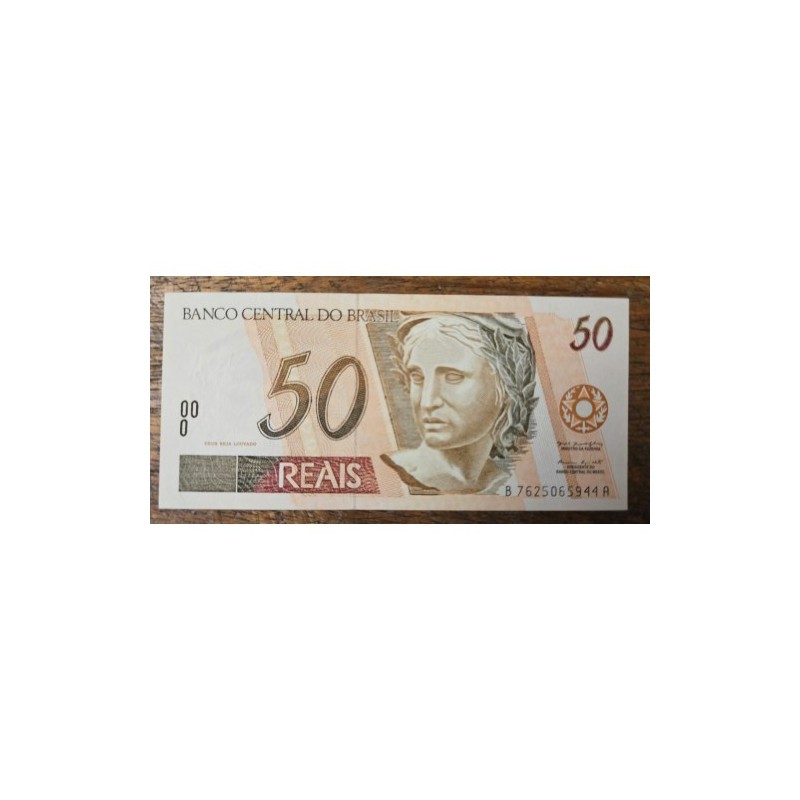 Cédula Brasil 50 reais C317 FE primeira Familia