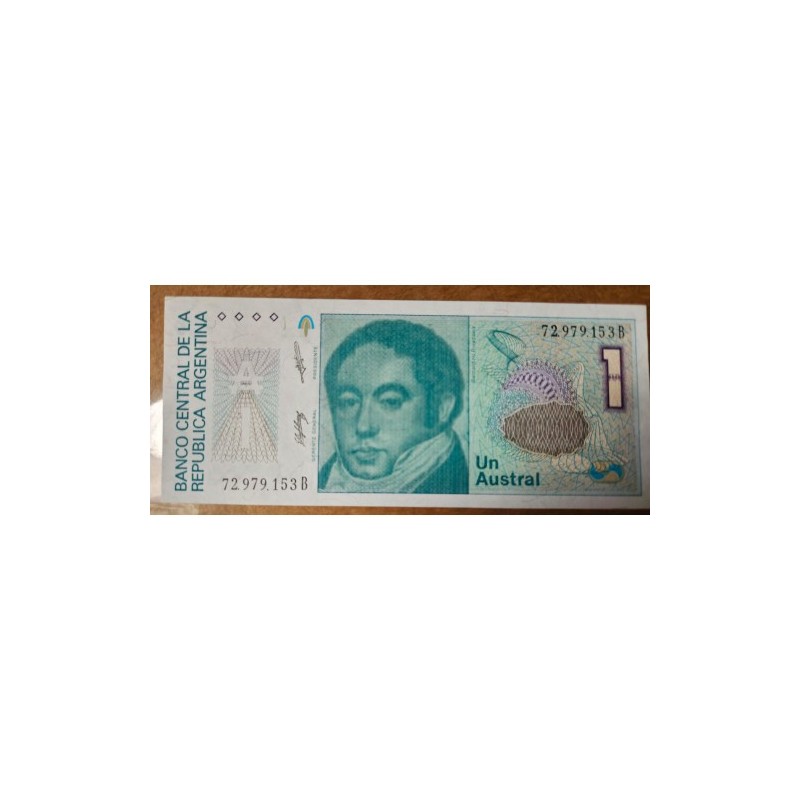 Cédula da Argentina 1 austral FE