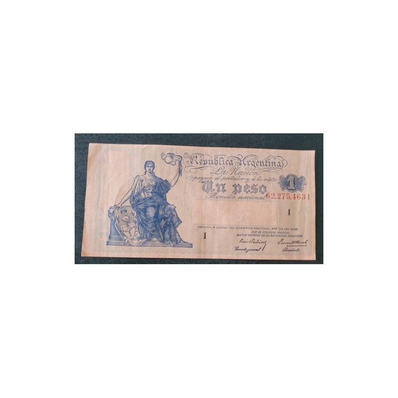 Cédula da Argentina 1 peso P251 Mbc