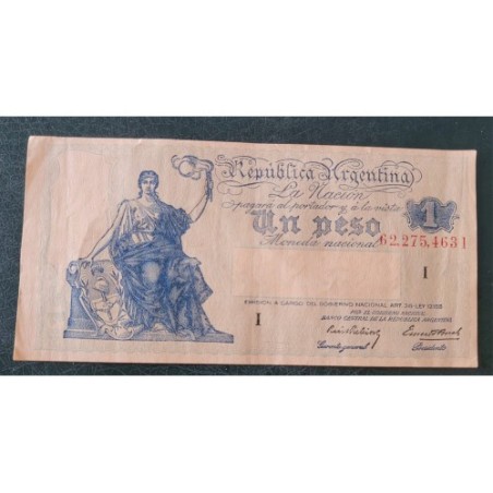 Cédula da Argentina 1 peso P251 Mbc